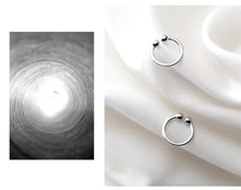 Load image into Gallery viewer, pendientes de Clip de Plata de Ley 925 para mujer, aretes de cuentas simples y lindas