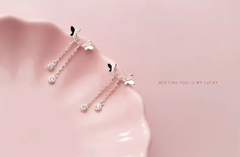 pendientes de plata de ley 925 auténtica para mujer y niña