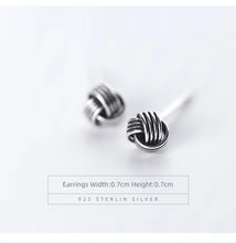 Load image into Gallery viewer, diseño Original 5 Estilo Vintage línea pendientes de perno para mujer 925 Plata de Ley