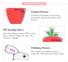 Load image into Gallery viewer, pendientes de plata de ley 925 con forma de zanahoria y conejo