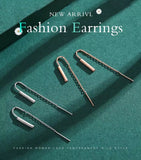 pendientes colgantes minimalistas para mujer