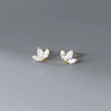 Load image into Gallery viewer, pendientes de plata de primera ley y Circonia cúbica para mujer