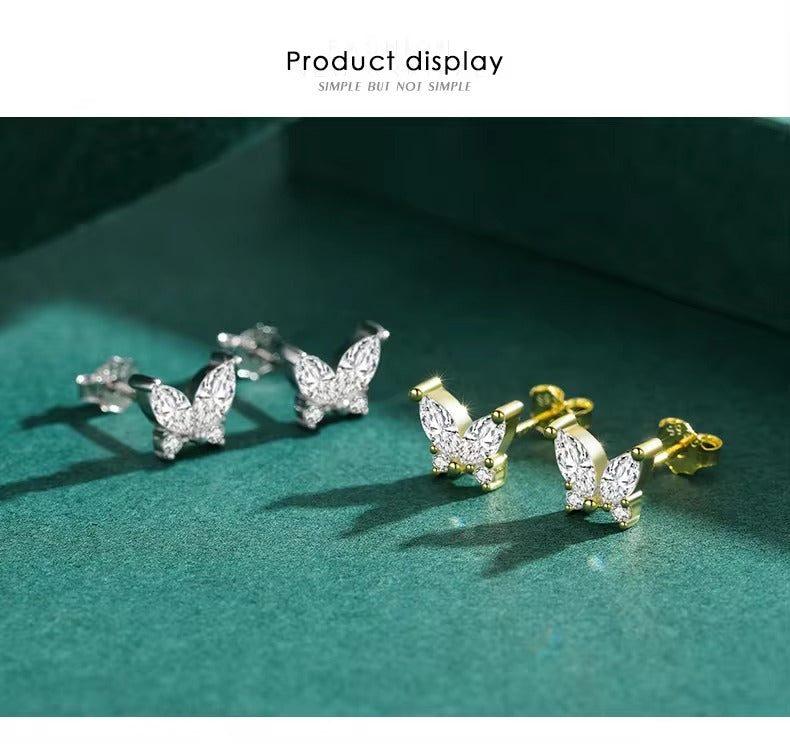 pendientes de plata de primera ley y circón para mujer