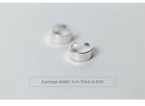 pendientes minimalistas de Plata de Ley 925 para mujer y niña