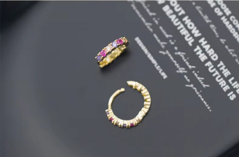 pendientes de aro geométricos de Plata de Ley 925 para mujer
