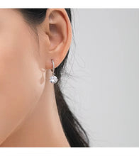 Load image into Gallery viewer, pendientes de aro de Plata de Ley 925 para mujer