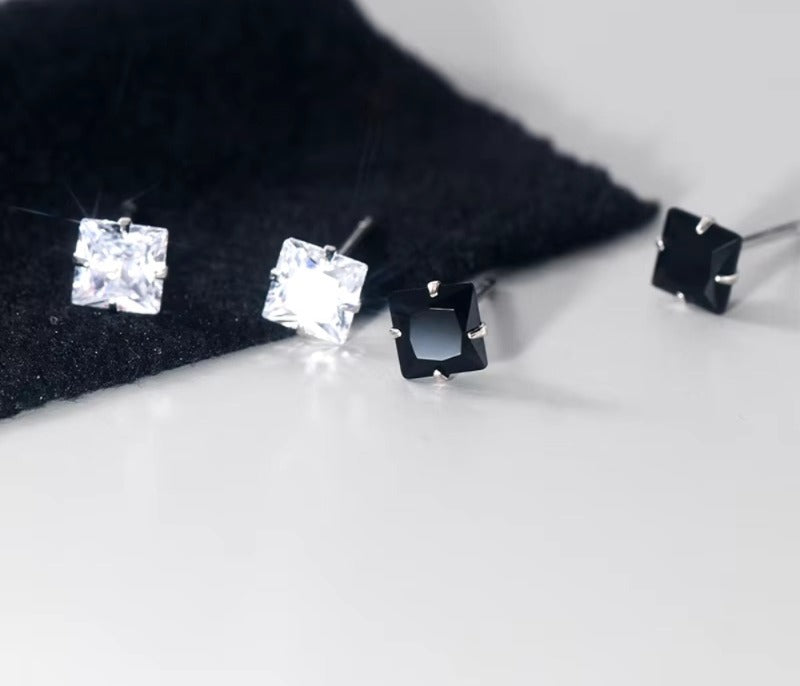 pendientes de plata de ley 925 con Zirconia cúbica, joyería hipoalergénica para fiesta