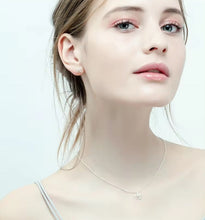 Load image into Gallery viewer, pendientes de plata de ley 925 con forma de copo de nieve