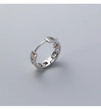 Load image into Gallery viewer, pendientes de aro hipoalergénicos para mujer, de Plata de Ley 925
