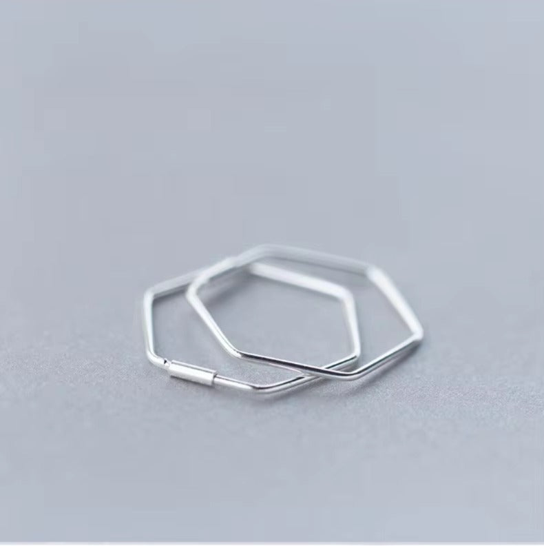 pendientes de aro de plata de primera ley para mujer, aretes pequeños