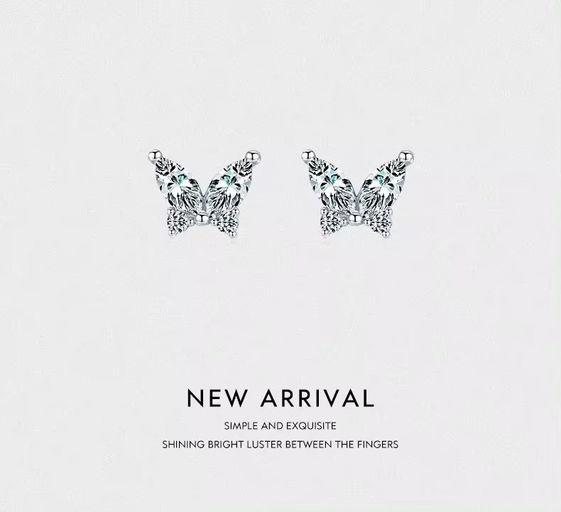 pendientes de plata de primera ley y circón para mujer