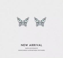 Load image into Gallery viewer, pendientes de plata de primera ley y circón para mujer