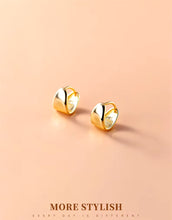 Load image into Gallery viewer, pendientes de Aro para mujer, de Plata Irregular de ley 2021