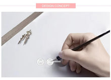 Load image into Gallery viewer, pendientes de plata de ley 925 para mujer, joyería de moda, pequeños pendientes de tuerca de cristal de fresa