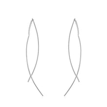 Load image into Gallery viewer, pendientes colgantes de plata de ley 925 para mujer, joyería fina