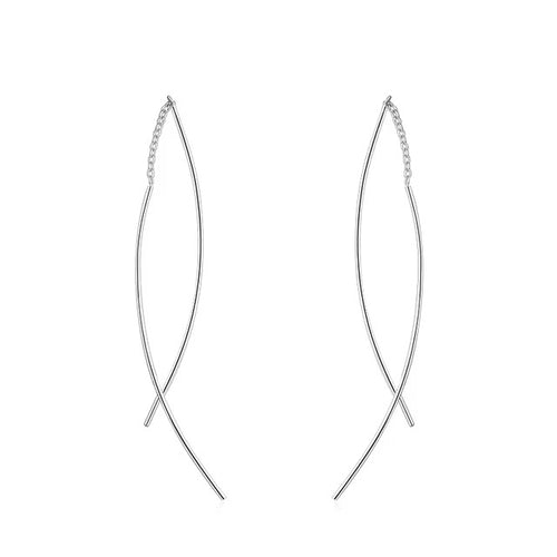 pendientes colgantes de plata de ley 925 para mujer, joyería fina