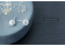 Cargar imagen en el visor de la galería, Venta caliente redondo Clew línea Stud pendientes 925 plata esterlina encanto Simple