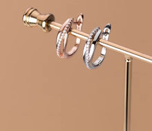 Load image into Gallery viewer, pendientes de plata de primera ley y circón para mujer