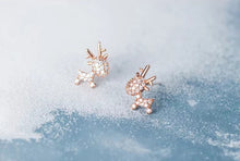 Load image into Gallery viewer, pendientes de plata de ley 925 con circonita cúbica