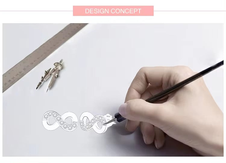 pendientes de plata de ley 2024 con Circonia cúbica para mujer