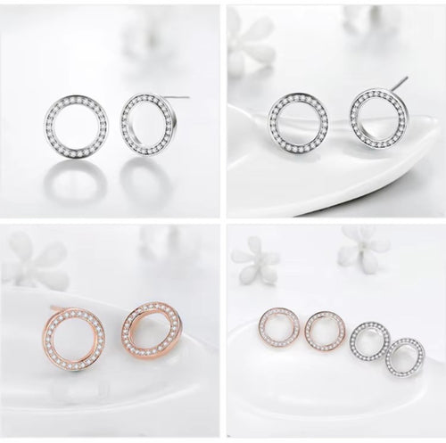 Pendientes de plata de ley 2021 para mujer