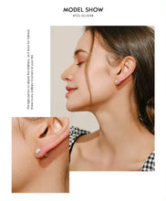 Load image into Gallery viewer, pendientes de plata de primera ley y ópalo para mujer