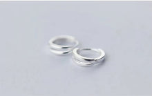 Load image into Gallery viewer, pendientes de aro de Plata de Ley 925 para mujer