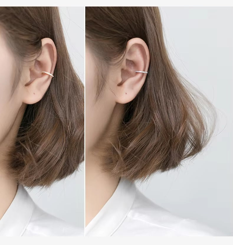 pendientes de Clip minimalistas para mujer y niña