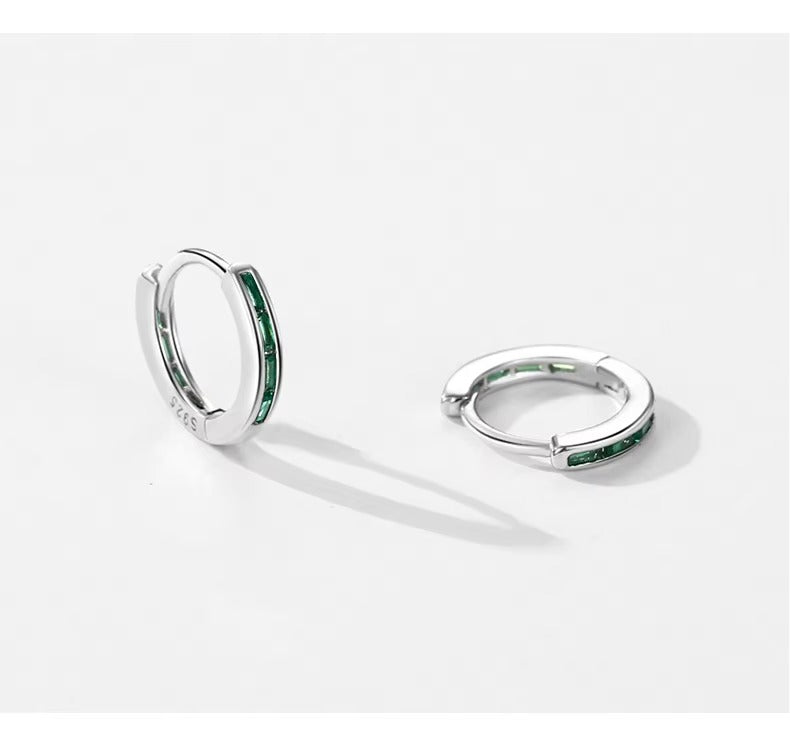 pendientes de aro de Plata de Ley 925 para mujer
