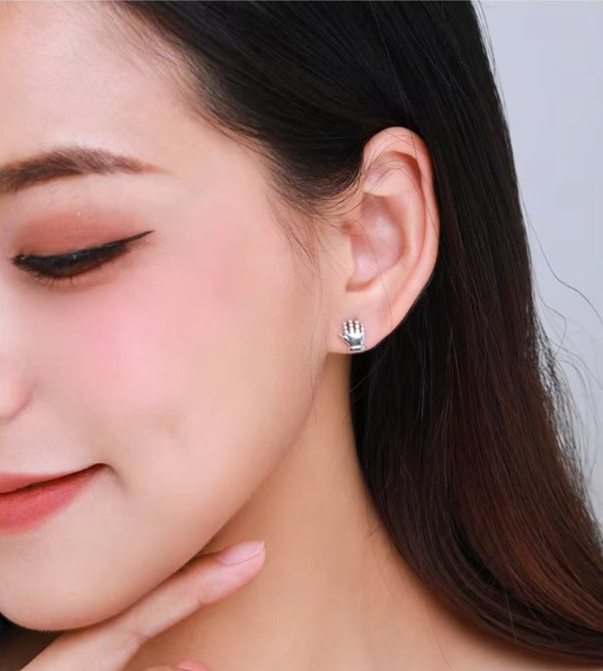 pendientes de plata de ley 2021 auténtica para mujer y niña, joyería fina con cierre de tuerca