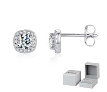 Load image into Gallery viewer, pendientes de moissanita de Color D para mujer
