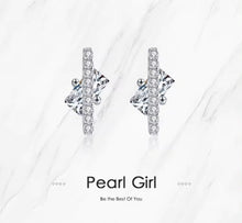 Load image into Gallery viewer, pendientes de plata esterlina 925 para mujer y niña