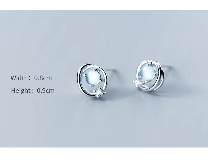 pendientes de plata de ley 100% para mujer y niña