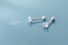 Cargar imagen en el visor de la galería, pendientes de tuerca de circonia AAA deslumbrantes para mujer