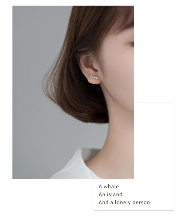 pendientes de plata de ley 925 auténtica para mujer, joyería fina brillante de Circonia cúbica