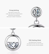 Load image into Gallery viewer, pendientes colgantes de plata de ley 925 auténtica para mujer