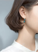 Load image into Gallery viewer, pendientes de gota redondos geométricos para mujer