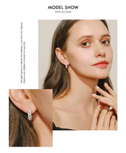 Load image into Gallery viewer, pendientes de plata de ley 925 chapados en platino para mujer