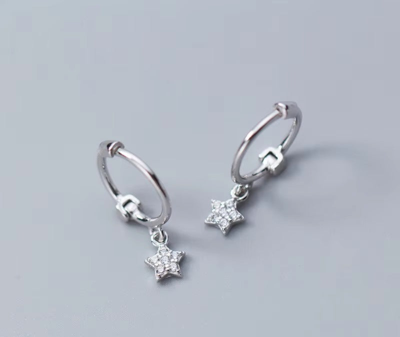 pendientes de plata de primera ley y circón para mujer, aretes pequeños, plata esterlina 100%