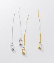 Load image into Gallery viewer, pendientes de gota de perla cuadrada para mujer