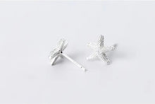 Load image into Gallery viewer, pendientes de plata de ley 925 con forma de estrella de mar para mujer