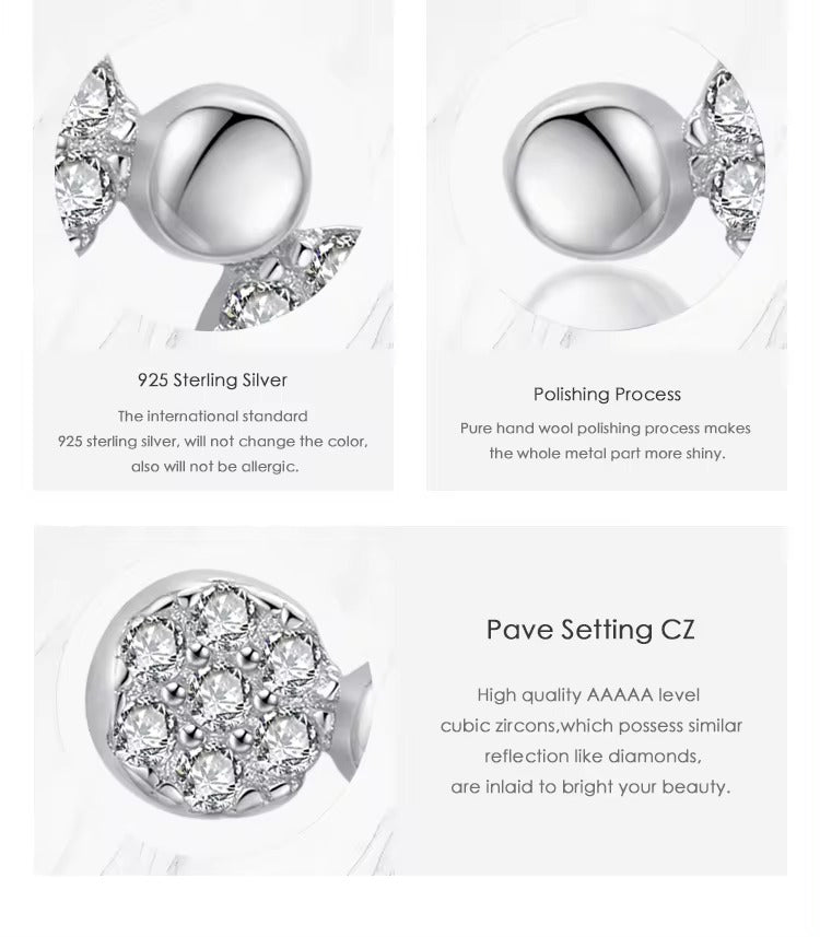 pendientes redondos minimalistas de Plata de Ley 925 auténtica para mujer y niña