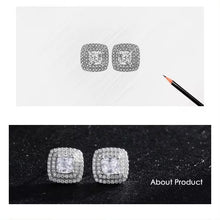 Load image into Gallery viewer, pendientes de plata de ley 925 con zirconia cúbica para mujer
