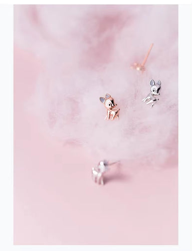 pendientes de tuerca de ciervo para mujer