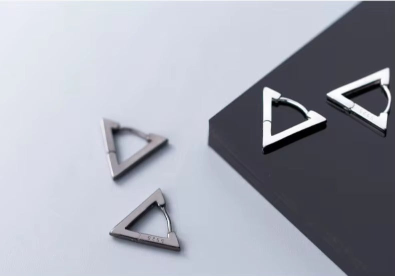 pendientes minimalistas de Plata de Ley 925 para mujer