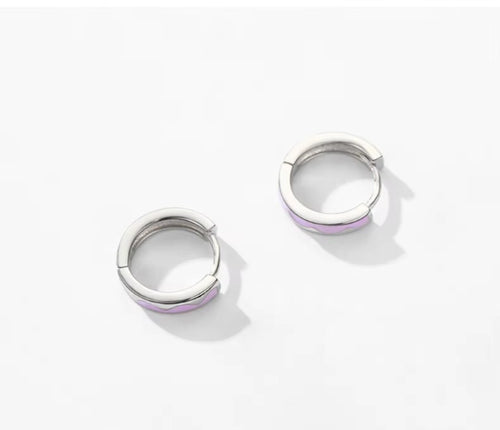 pendientes de aro de Plata de Ley 925 para mujer