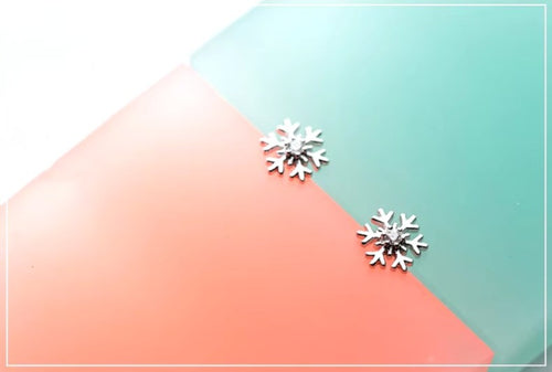 pendientes románticos de circonita con forma de copo de nieve para mujer, joyería auténtica