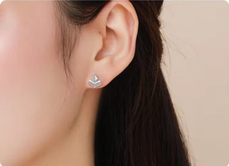 pendientes de plata de ley 925 con colgante para mujer