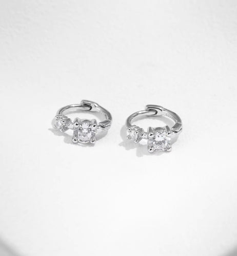 pendientes de aro de Plata de Ley 925 para mujer