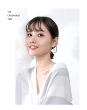 Load image into Gallery viewer, Pendientes colgantes de cristal azul para mujer